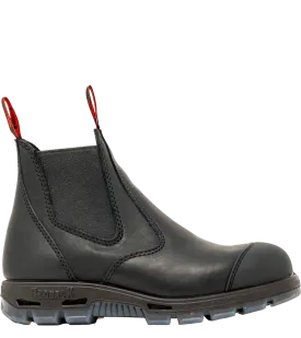 Redback Boots | Black HD Safety Boots with Scuff Cap  (USBBKSC)