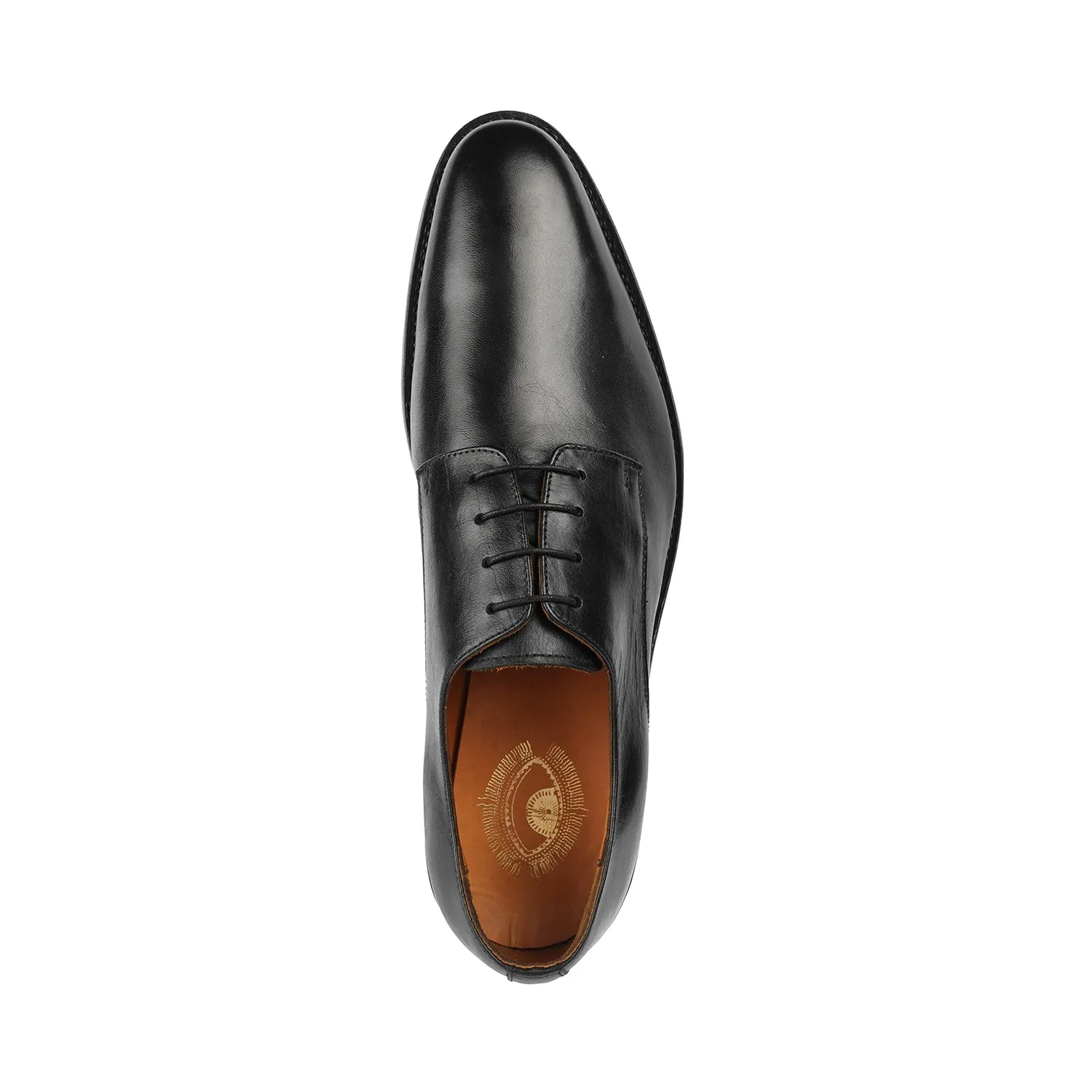 Samuel Windsor - Kingston 29 <br> Big Size Regular Width Genuine Leather Black Formal Lace-Up Shoes
