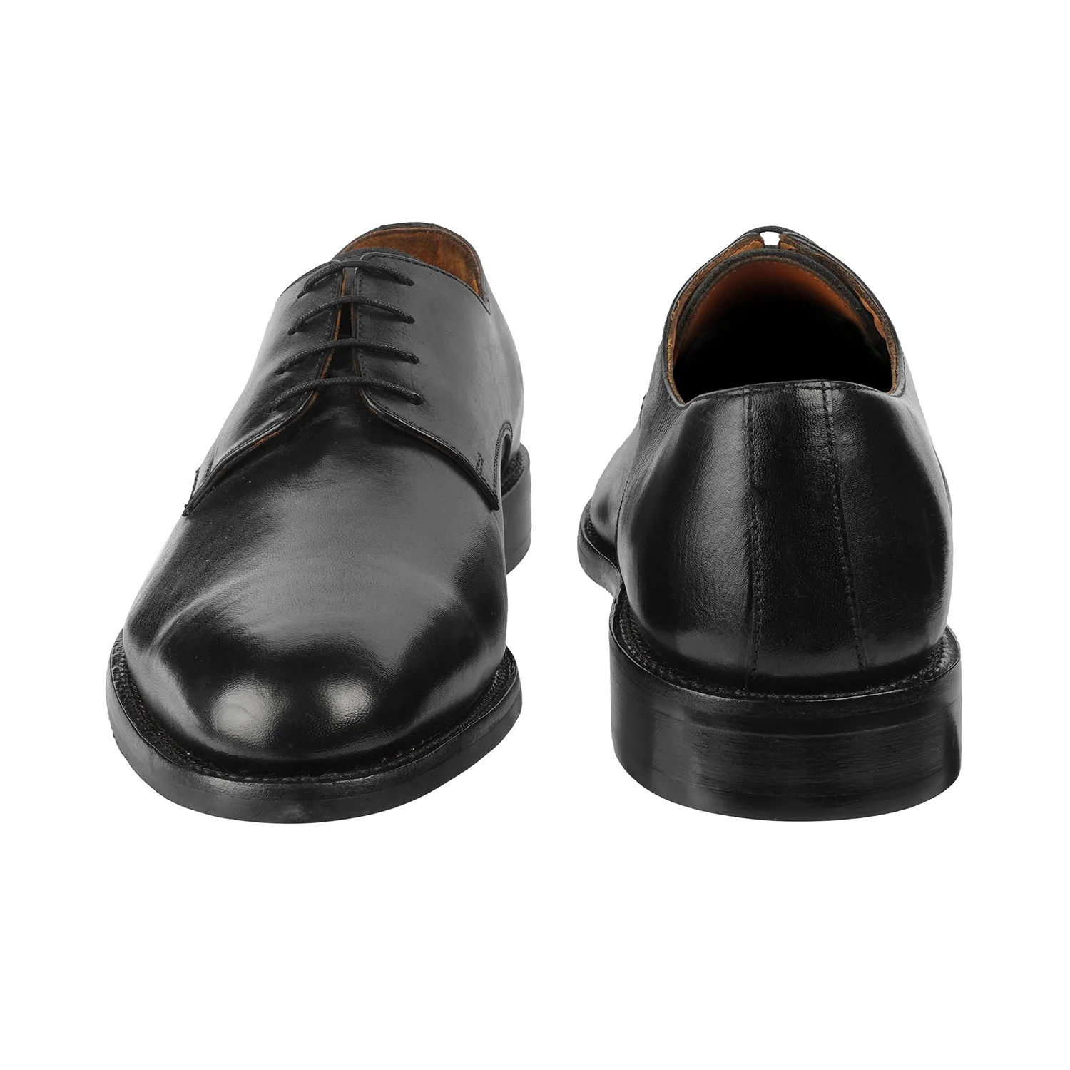 Samuel Windsor - Kingston 29 <br> Big Size Regular Width Genuine Leather Black Formal Lace-Up Shoes