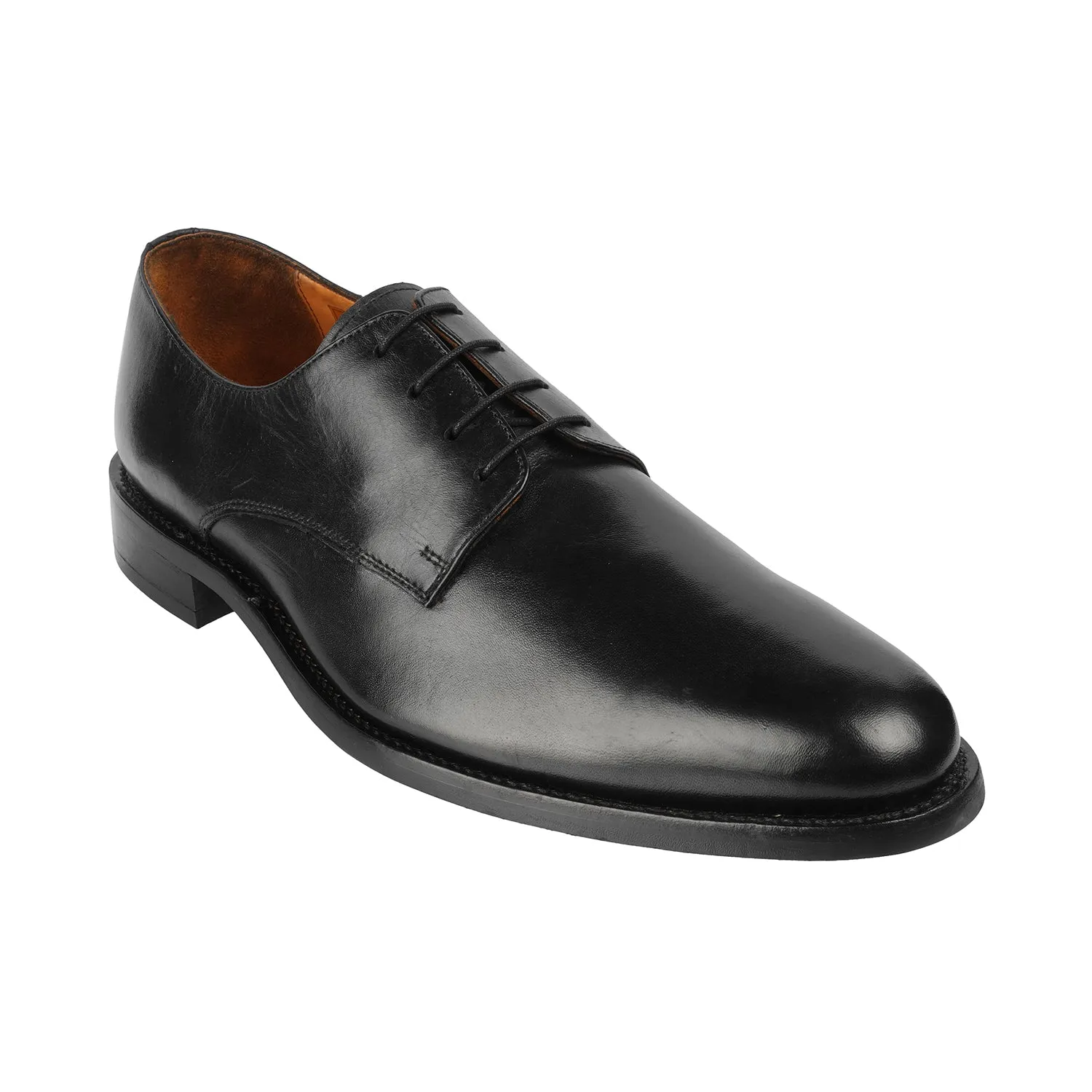 Samuel Windsor - Kingston 29 <br> Big Size Regular Width Genuine Leather Black Formal Lace-Up Shoes