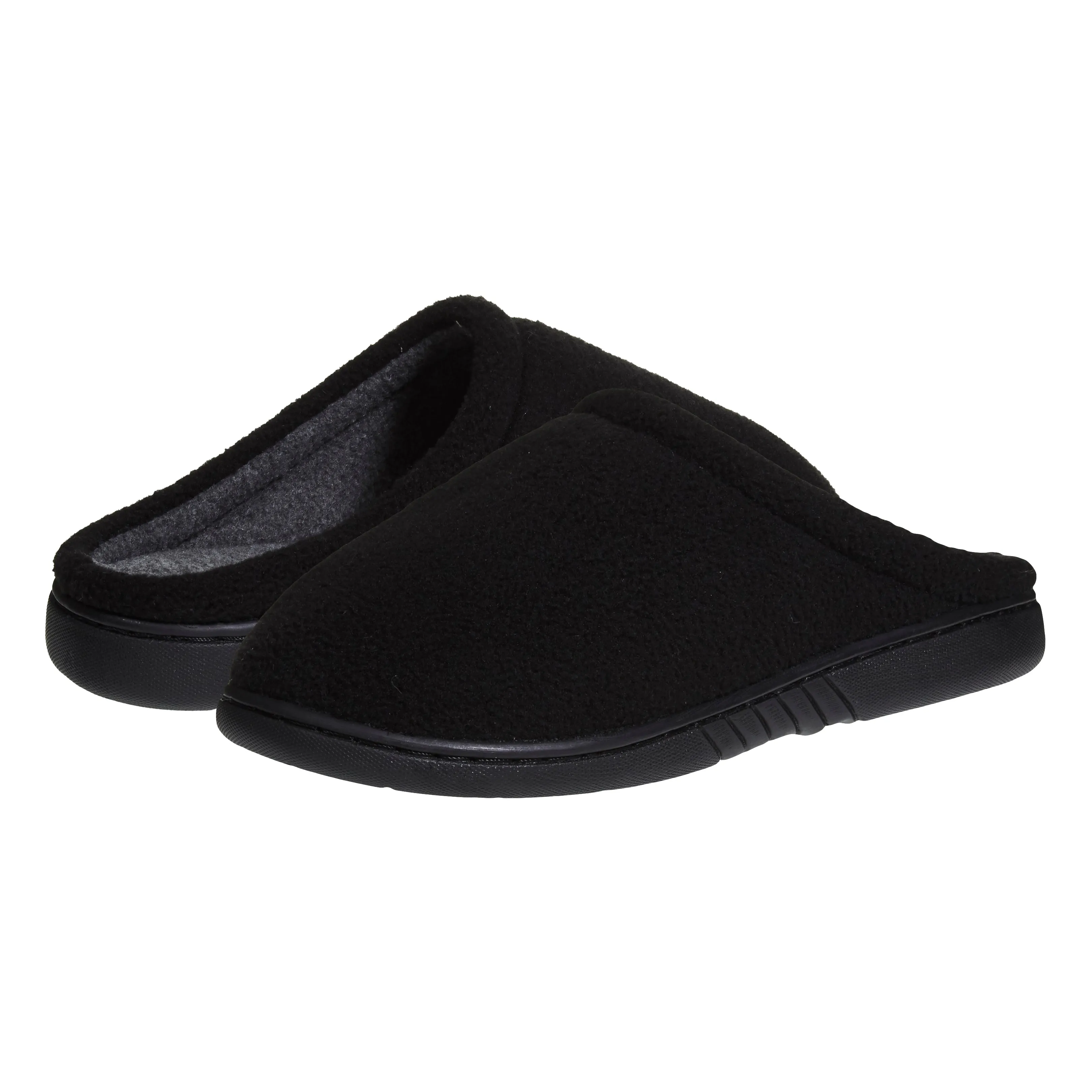 Skysole Kids Boys Fleece Clog Slippers with Rugged Outsoles