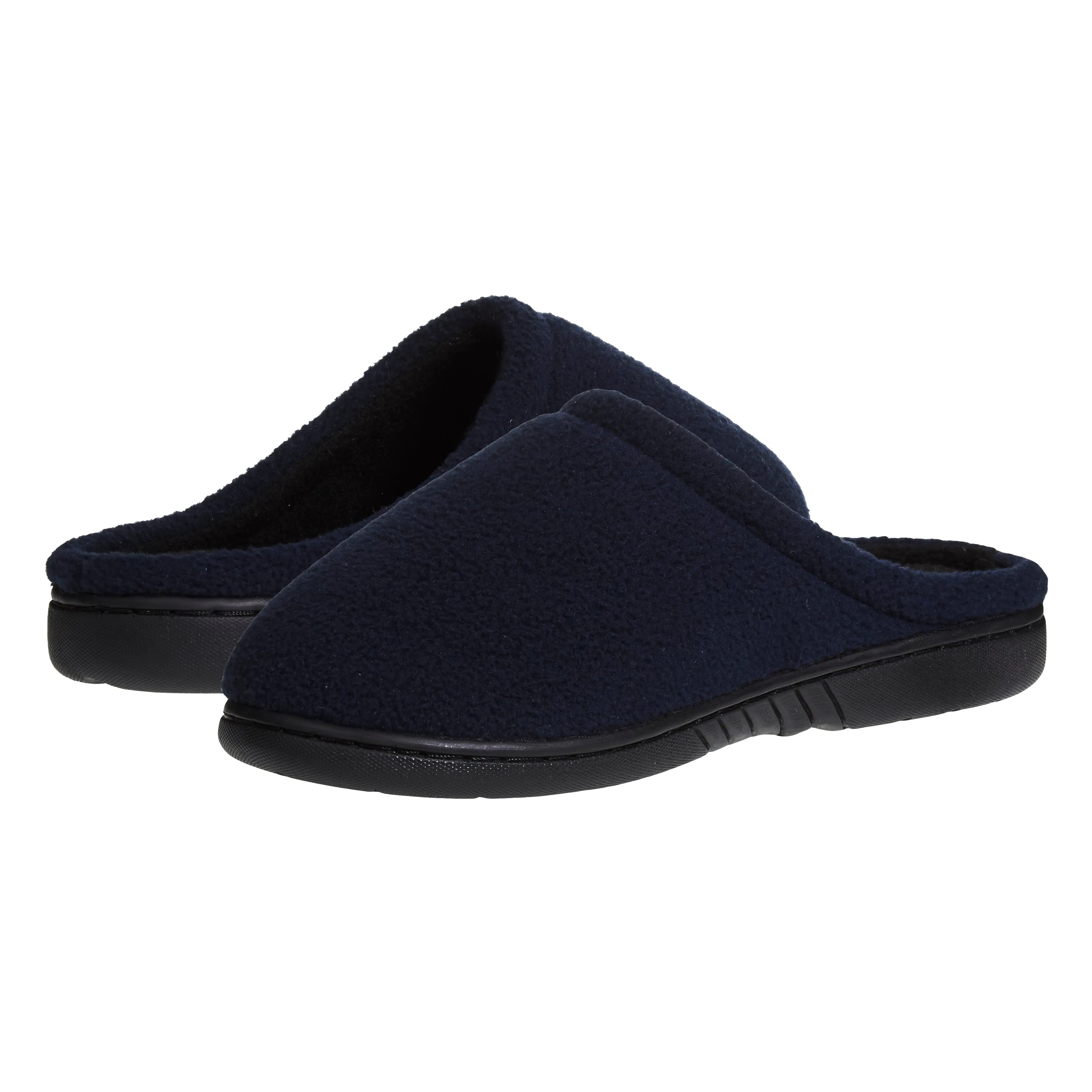 Skysole Kids Boys Fleece Clog Slippers with Rugged Outsoles