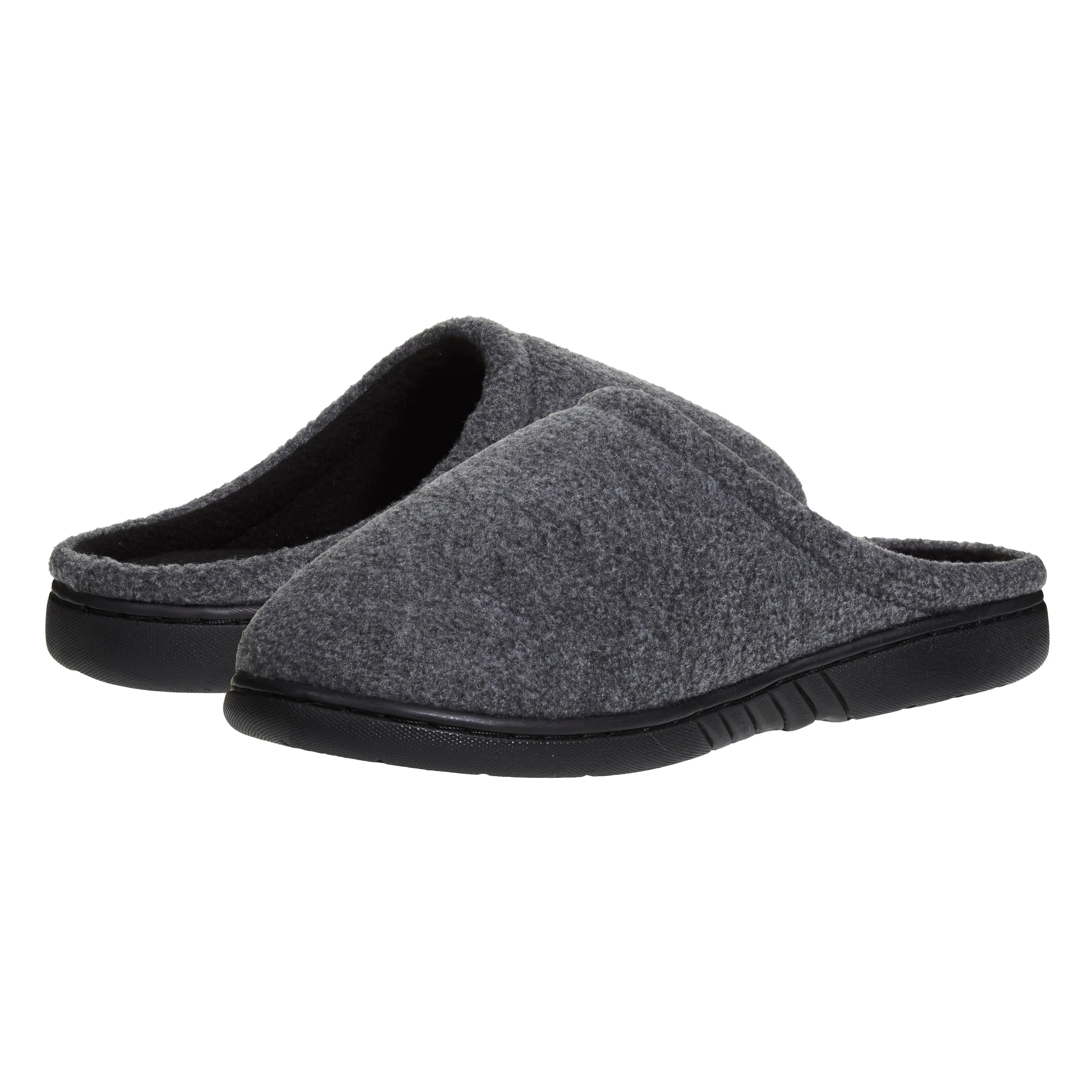 Skysole Kids Boys Fleece Clog Slippers with Rugged Outsoles