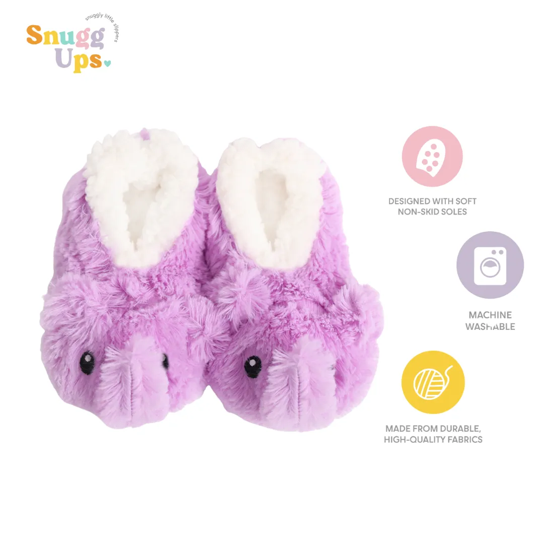 Splosh Toddlers Purple Elephant Slippers