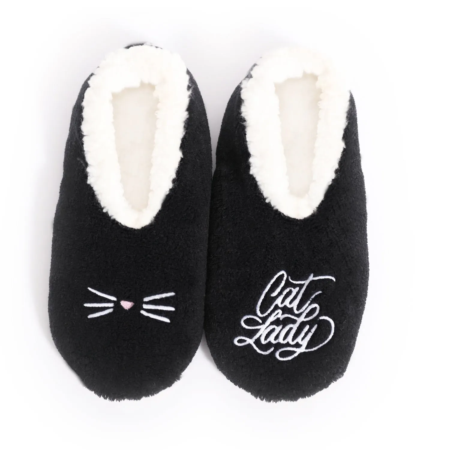 Splosh Women's Black Cat Slippers