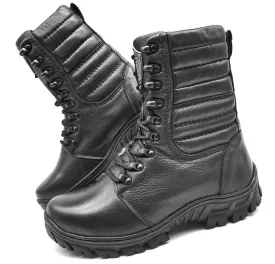 Tactical Boots Black Military Leather Combat Hunting Lace Up