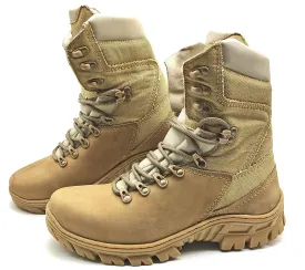Tactical Boots Desert Sand Genuine Leather and Canvas Army Combat