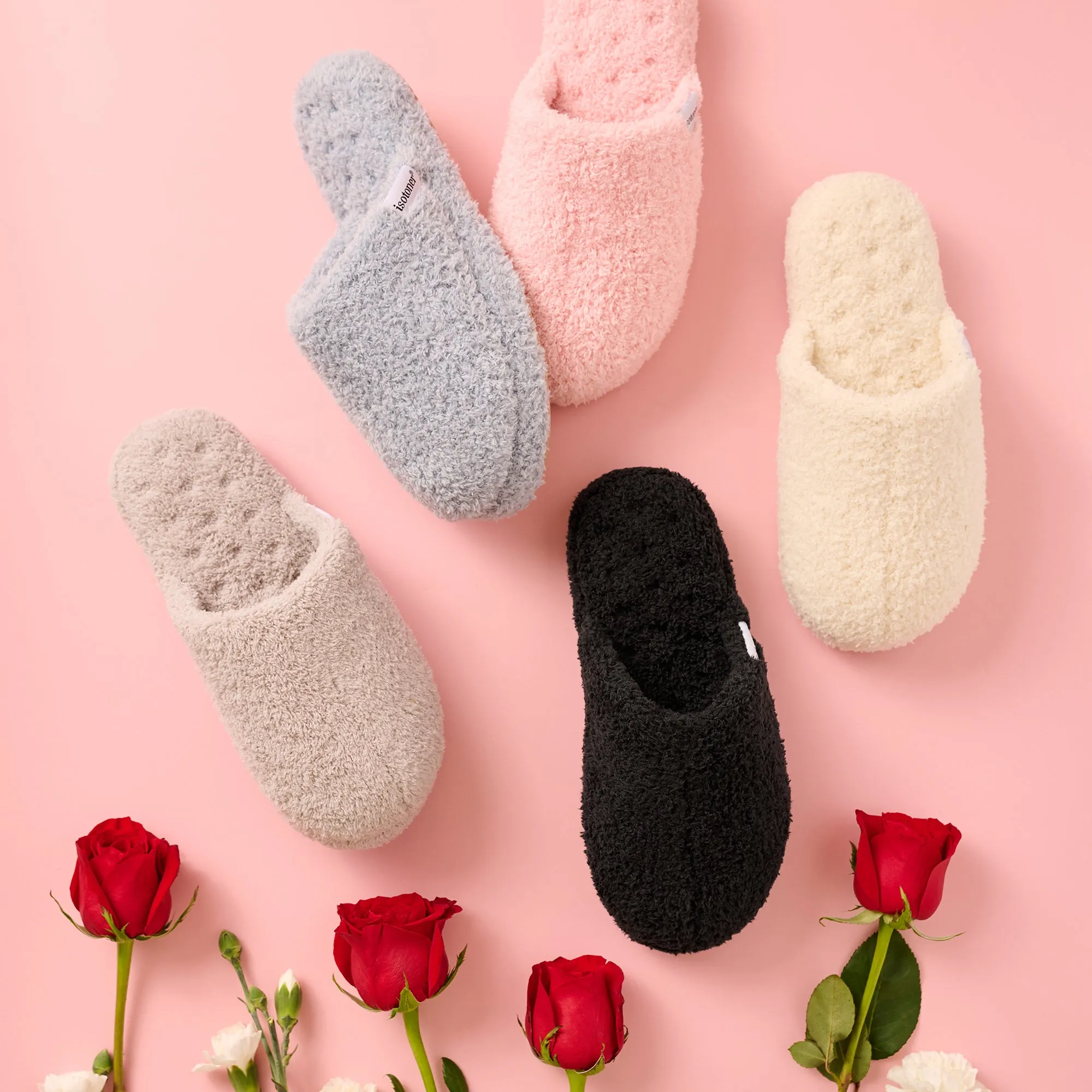 Women's Cozy Plush Joey Scuff Slippers with Memory Foam