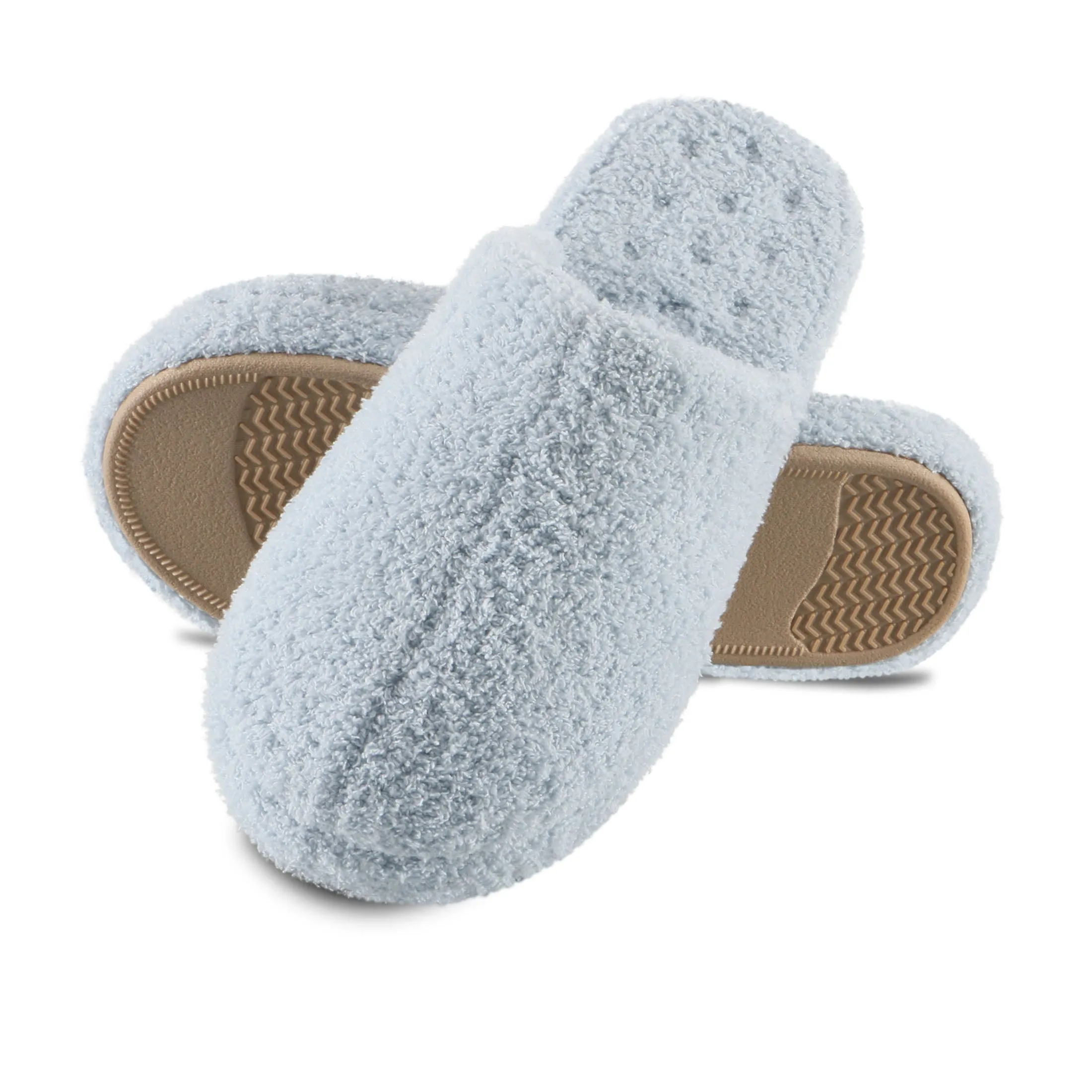 Women's Cozy Plush Joey Scuff Slippers with Memory Foam