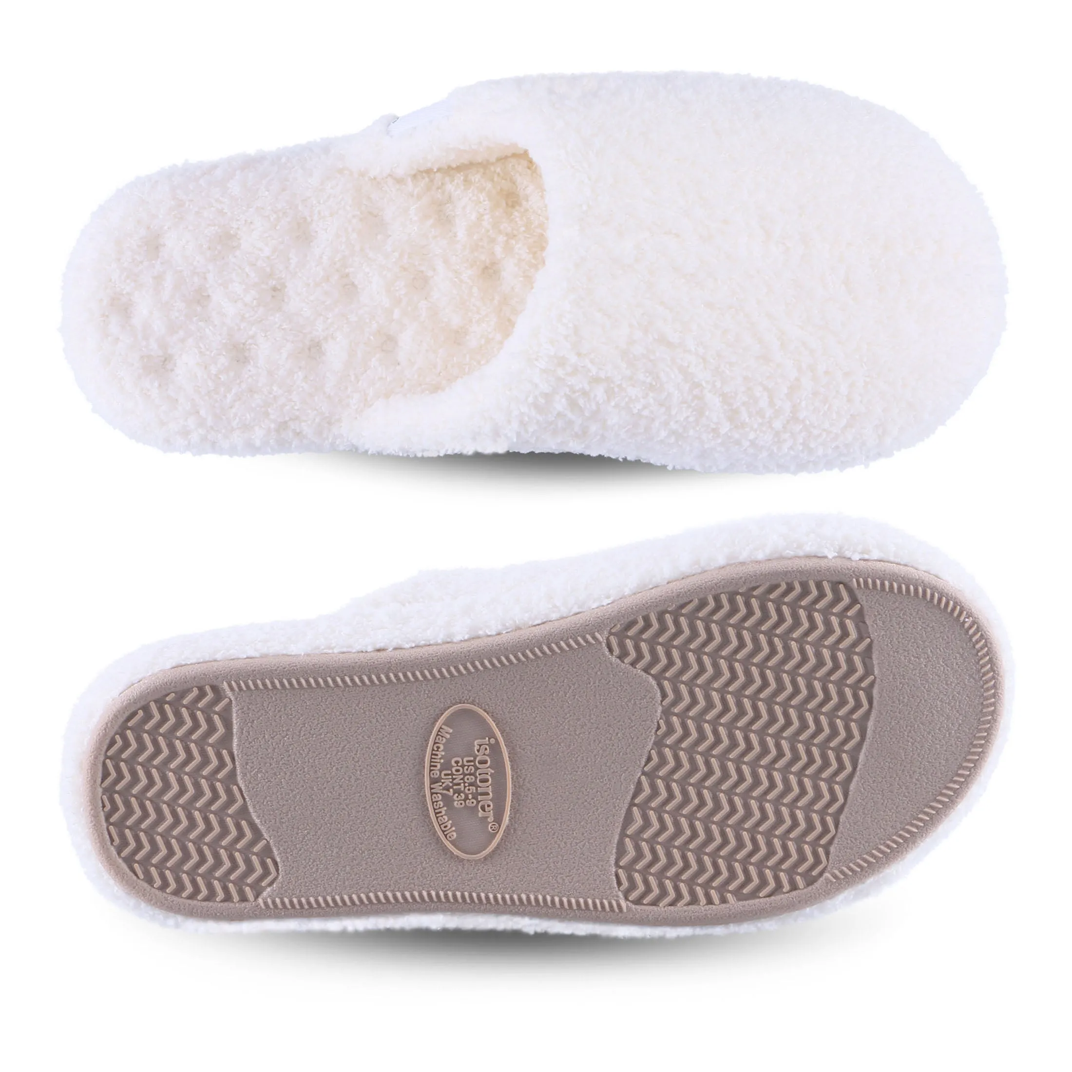 Women's Cozy Plush Joey Scuff Slippers with Memory Foam