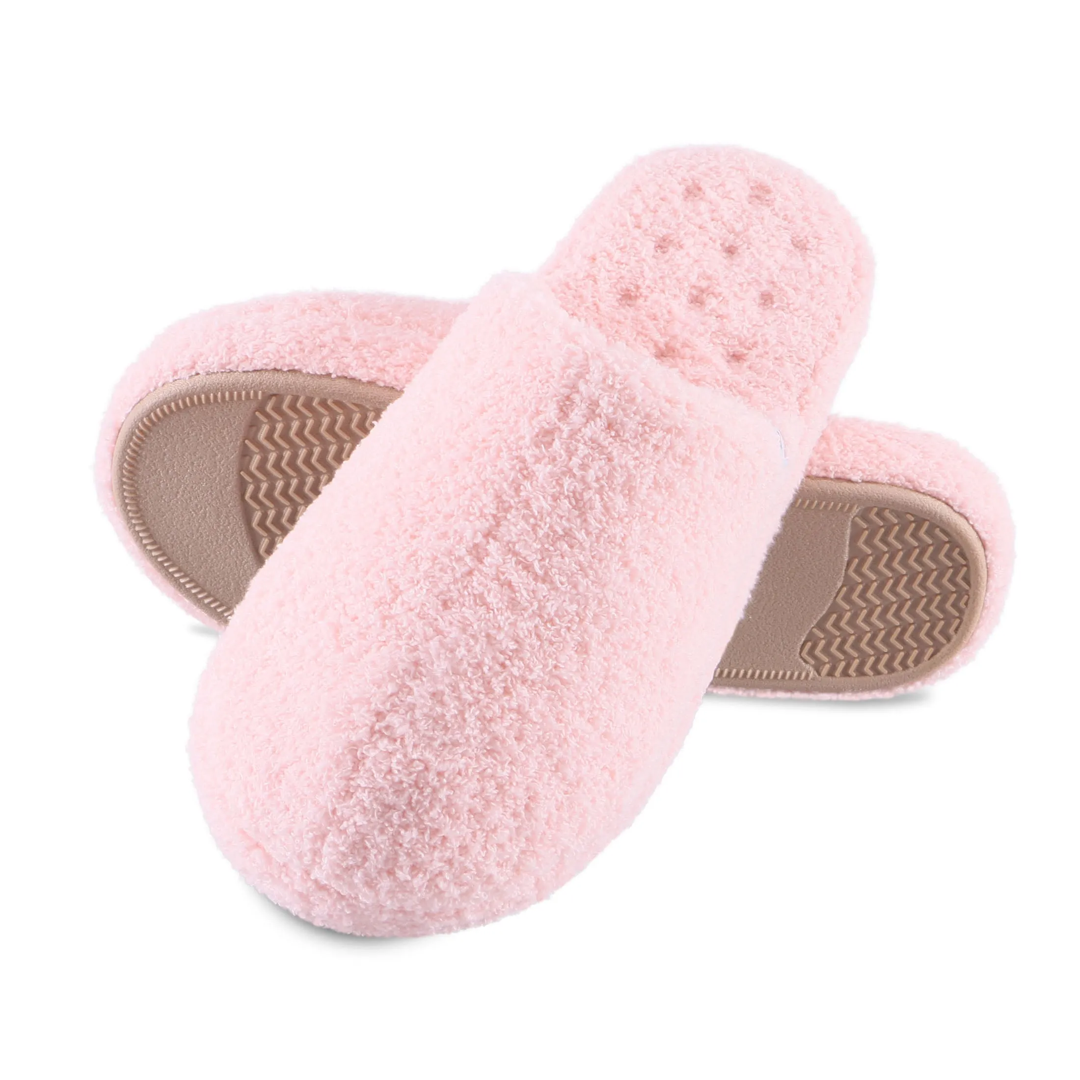 Women's Cozy Plush Joey Scuff Slippers with Memory Foam