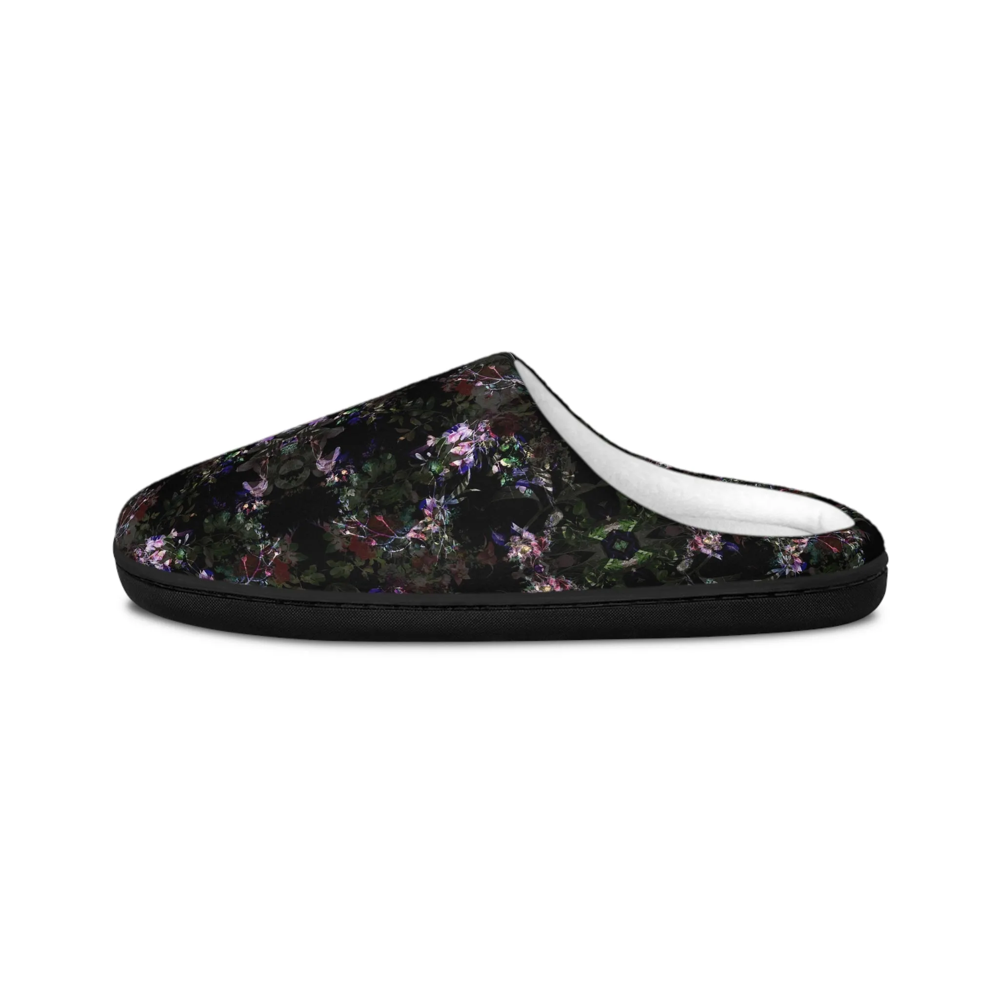 Women's Indoor Slippers - Orchid Dark Botanicals Collection (Kaleidoscope)